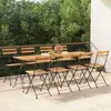 vidaXL Chaises de bistrot pliantes 8 pcs Bois de teck solide et acier