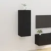 vidaXL Meuble TV mural Noir 40x34,5x100 cm