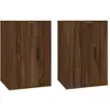 vidaXL Meubles TV muraux 2 pcs Chêne marron 40x34,5x60 cm