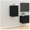 vidaXL Meuble TV mural Noir 40x34,5x60 cm
