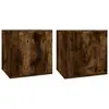 vidaXL Meubles TV muraux 2 pcs Chêne fumé 40x34,5x40 cm