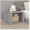 vidaXL Table de chevet Sonoma gris 57x55x36 cm Bois d'ingénierie