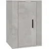 vidaXL Meuble TV mural Gris béton 40x34,5x60 cm