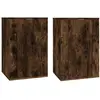vidaXL Meubles TV muraux 2 pcs Chêne fumé 40x34,5x60 cm