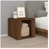 vidaXL Table de chevet Chêne marron 41x40x36 cm Bois d'ingénierie