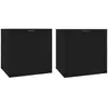 vidaXL Meubles TV muraux 2 pcs Noir 40x34,5x40 cm