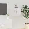 vidaXL Meuble TV mural Blanc brillant 40x34,5x40 cm