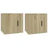 vidaXL Meubles TV muraux 2 pcs Chêne sonoma 40x34,5x40 cm