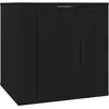 vidaXL Meuble TV mural Noir 40x34,5x40 cm