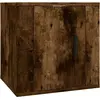 vidaXL Meuble TV mural Chêne fumé 40x34,5x40 cm