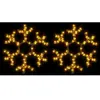 vidaXL Flocons de neige de Noël avec LED 2 pcs Blanc chaud 38x37 cm