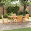 vidaXL Ensemble de salle à manger de jardin 4 pièces en bois massif acacia