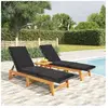 vidaXL Salon de jardin 3 pcs résine tressée et bois massif d'acacia