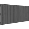 vidaXL Tête de lit murale Gris 140x3x60 cm Bois massif de pin