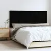 vidaXL Tête de lit murale Noir 147x3x60 cm Bois massif de pin
