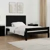vidaXL Tête de lit murale Noir 127,5x3x60 cm Bois massif de pin