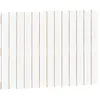 vidaXL Tête de lit murale Blanc 82,5x3x60 cm Bois massif de pin