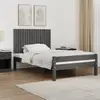 vidaXL Tête de lit murale Gris 108x3x60 cm Bois massif de pin