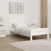 vidaXL Tête de lit murale Blanc 95,5x3x60 cm Bois massif de pin