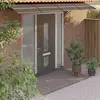 vidaXL Vidaxl Auvent De Porte Noir 350x75 Cm Polycarbonate