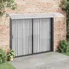 vidaXL Auvent de porte Gris 350x100 cm Polycarbonate