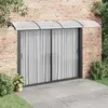vidaXL Deurluifel 400x75 cm polycarbonaat zwart en transparant153597