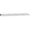 vidaXL Deurluifel 350x75 cm polycarbonaat grijs en transparant153592