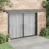 vidaXL Vidaxl Auvent De Porte Noir 400x75 Cm Polycarbonate