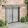 vidaXL Vidaxl Auvent De Porte Noir 300x75 Cm Polycarbonate