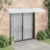vidaXL Auvent de porte Gris 300x75 cm Polycarbonate 153581