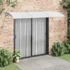 vidaXL Auvent de porte Gris 300x100 cm Polycarbonate