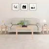 vidaXL Tables gigognes 3 pcs Bois de pin massif