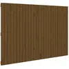 vidaXL Tête de lit murale Marron miel 166x3x110 cm Bois massif de pin