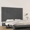 vidaXL Tête de lit murale Gris 147x3x90 cm Bois massif de pin