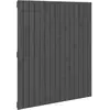vidaXL Tête de lit murale Gris 95,5x3x110 cm Bois massif de pin