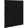 vidaXL Tête de lit murale Noir 95,5x3x110 cm Bois massif de pin