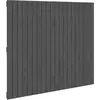 vidaXL Tête de lit murale Gris 127,5x3x110 cm Bois massif de pin