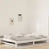 vidaXL Tête de lit murale Blanc 127,5x3x90 cm Bois massif de pin