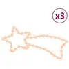 Figures de comète de Noël 48 LED 3 pcs Blanc chaud 65x28 cm vidaXL