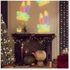 vidaXL vidaXL Figurines de bougies de Noël avec 144 LED 2 pcs 70x42 cm