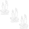 Vidaxl - Figurines de bougies de Noël avec 144 led 3 pcs 70x42 cm n/a