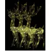 vidaXL Décorations de Noël de renne Acrylique 3 pcs 120 cm Blanc chaud