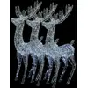 vidaXL Rennes de Noël XXL Acrylique 250 LED 3 pcs 180 cm Blanc froid