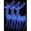 vidaXL Rennes de Noël XXL Acrylique 250 LED 3 pcs 180 cm Bleu