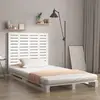 vidaXL Tête de lit murale Blanc 126x3x91,5 cm Bois massif de pin