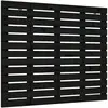 vidaXL Tête de lit murale Noir 106x3x91,5 cm Bois massif de pin
