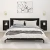 vidaXL Étagères de chevet murales 2 pcs Noir Bois de pin massif