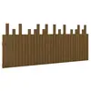 vidaXL Tête de lit murale Marron miel 204x3x80 cm Bois massif de pin