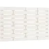 vidaXL Tête de lit murale Blanc 81x3x63 cm Bois massif de pin