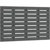 vidaXL Tête de lit murale Gris 81x3x63 cm Bois massif de pin